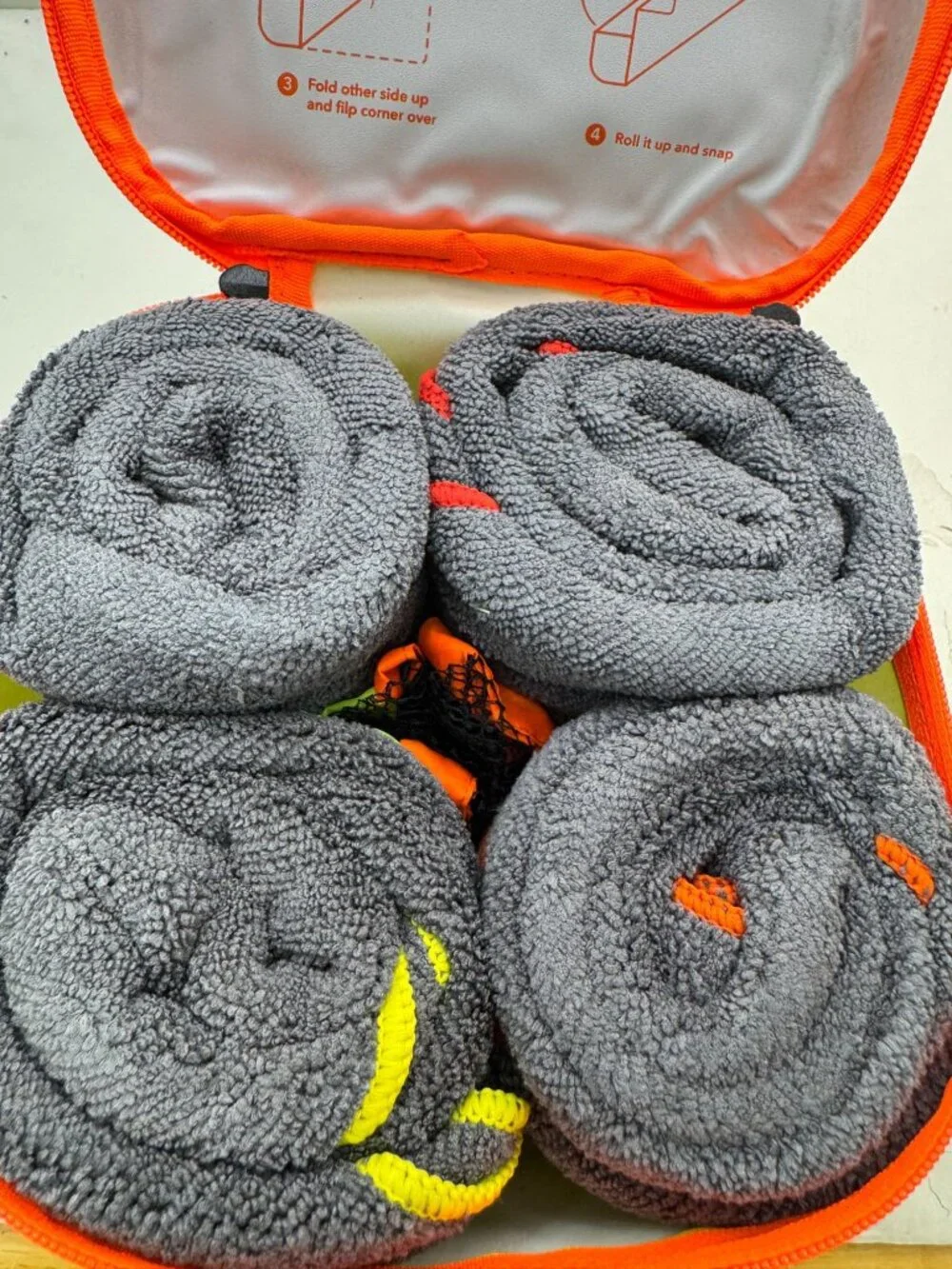 4Monster Water Sports Towel Set With Travel Case - Lightweight & Compact - Qty: